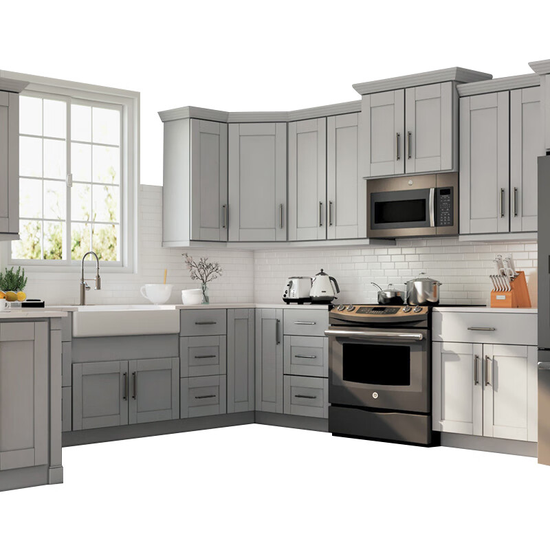 澳博迪整体橱柜定做 北京实木橱柜定做厨柜定做红橡橱柜美式橱柜