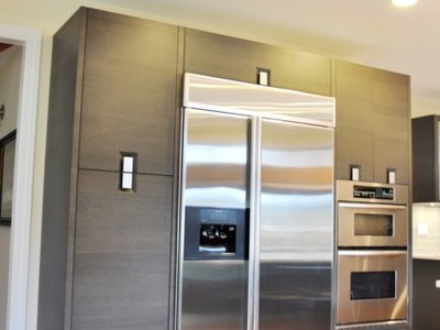 整体不锈钢橱柜效果图